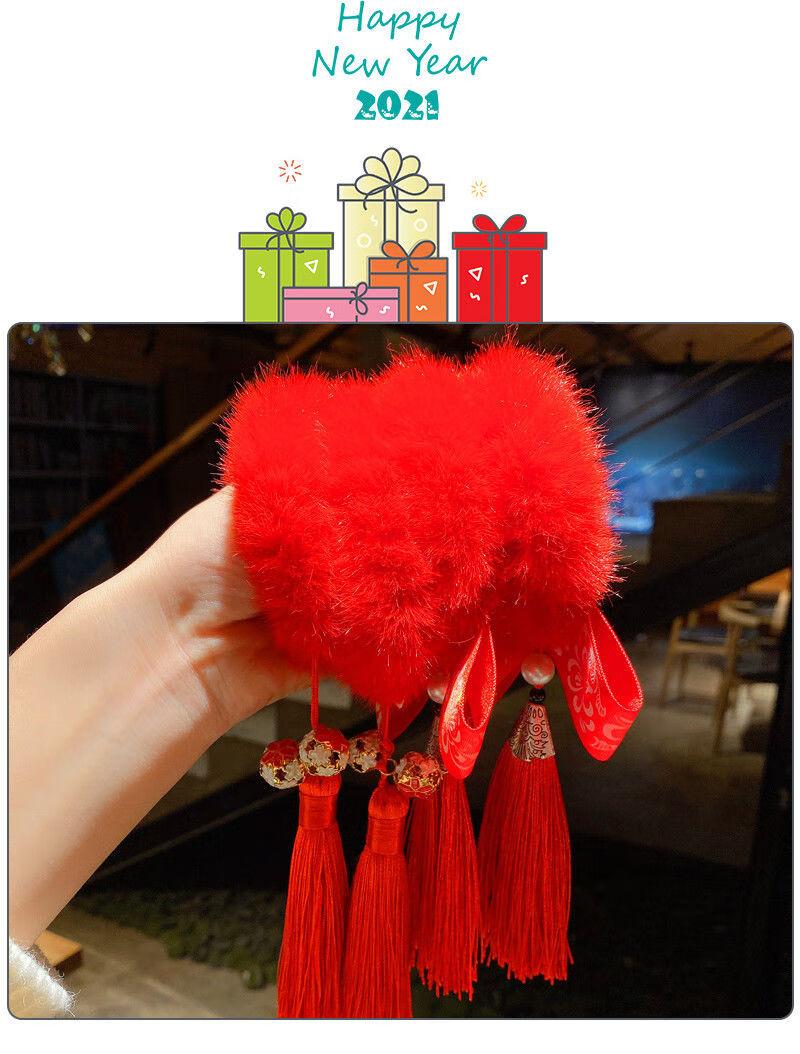 现货速发女童中国风发圈过年发饰古风汉服宝宝发绳女孩儿童丸子头新年