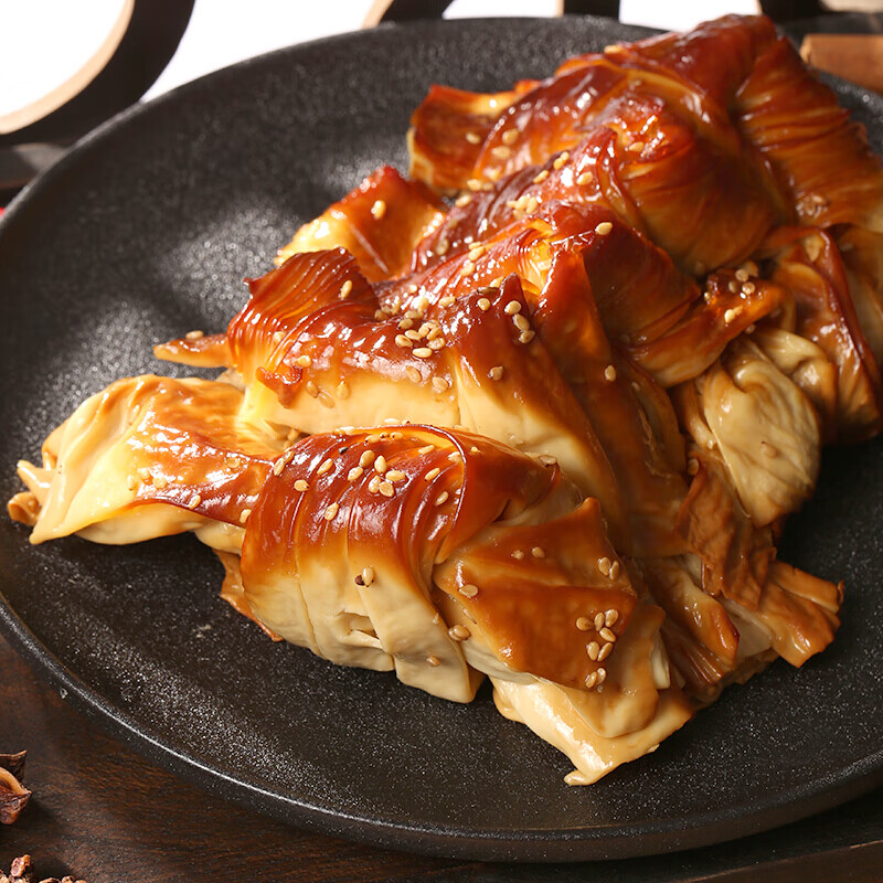 东北特产锦州五香干豆腐卷千张豆腐皮熏卤油豆皮真空包装 1斤×3袋