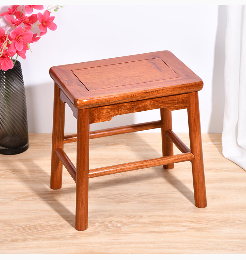 仙莱阁中式实木家具小方凳红木客厅沙发凳玄关换鞋凳儿童小凳子小方凳
