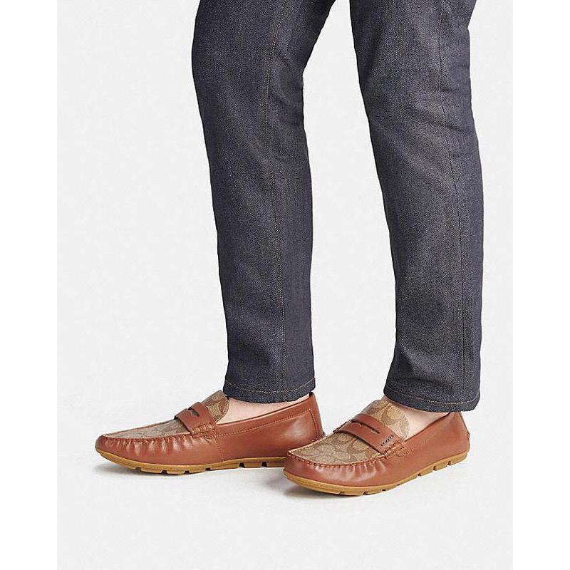 蔻驰(coach) 奢侈品男鞋 经典低帮鞋男子mott船鞋 轻奢高档休闲舒适