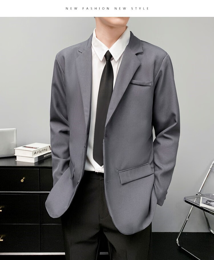 诚品西服套装男大学生正装教师面试男西装外套秋冬职业装工作服易穿搭