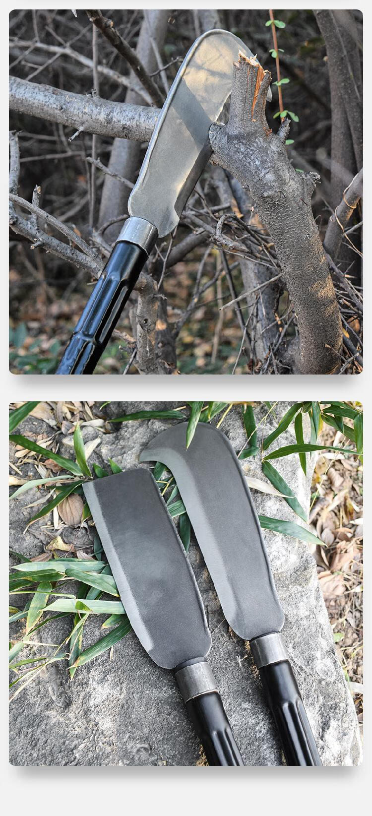 福利达砍柴刀户外劈柴刀镰刀手工锻打农用砍材刀砍木砍树神器大号开路