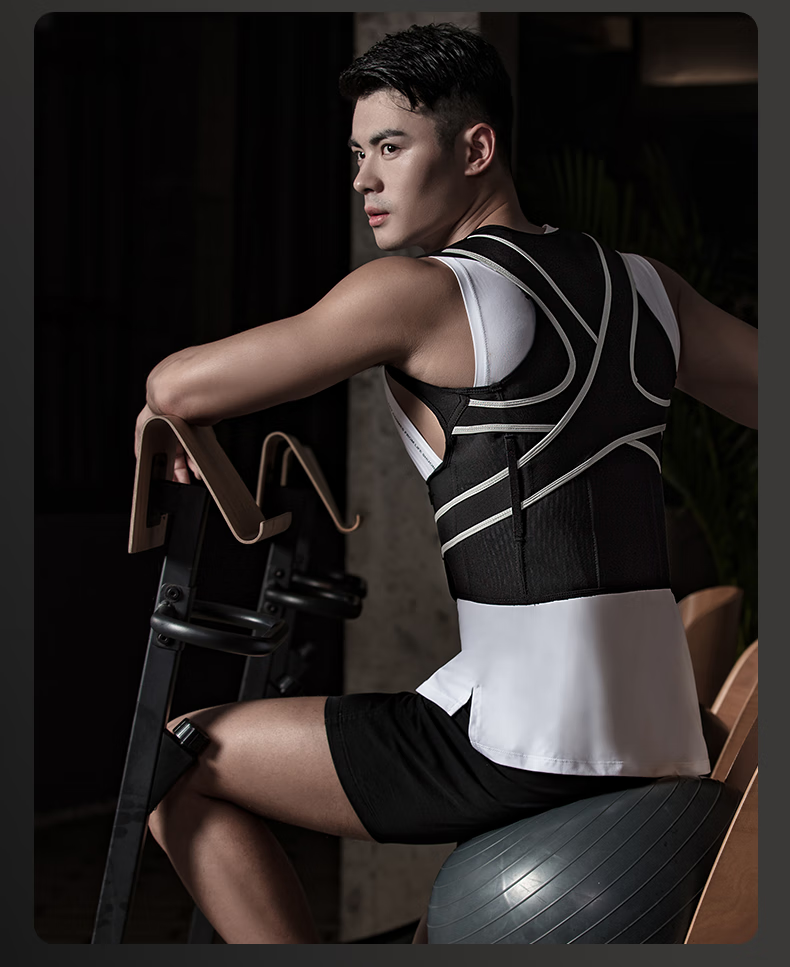 k233挺胸直背带运动透气网纱气质器防驼背直腰 u9四季通用【m码/儿童