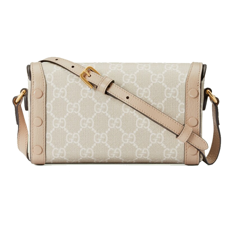 gucci古驰女包horsebit1955系列迷你手袋单肩包斜挎包 米色和白色