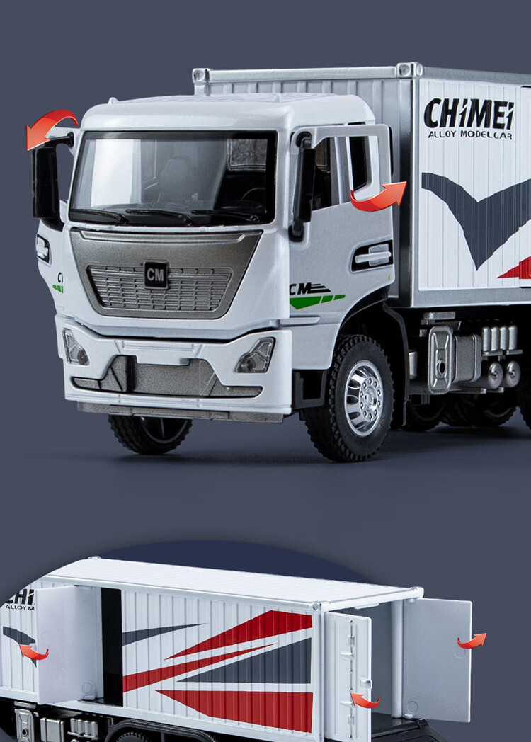 大货车玩具1:32重型卡车仿真合金属汽车模型大货车物流运输车儿童玩具