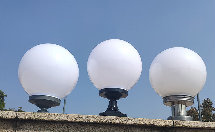 圆球柱头灯柱子户外围墙球形圆灯大门上面的外墙院子接