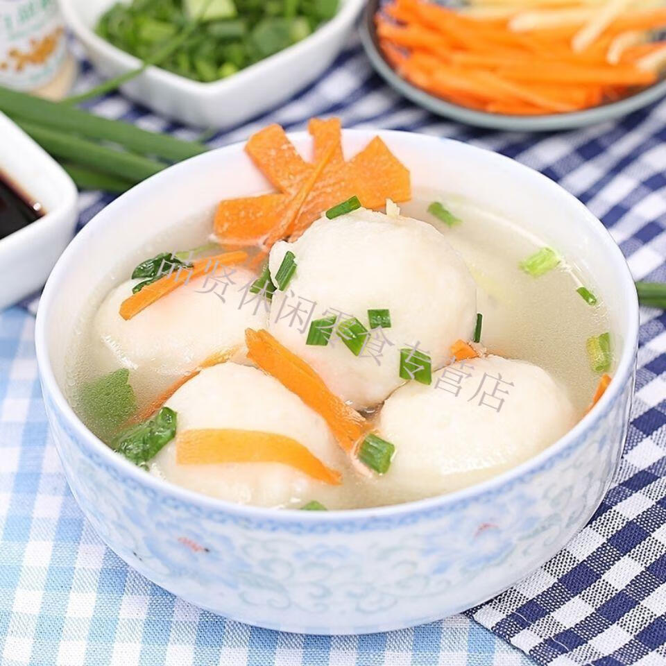 安井福州灌汤包心鱼丸关东煮火锅食材手工丸子冷冻散装400g*1包 3包