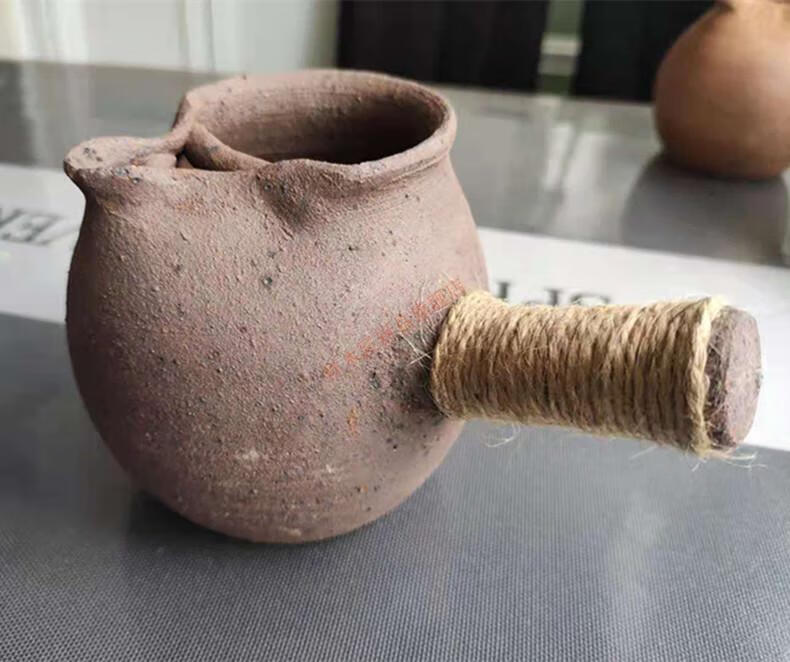 【严选品质】 土陶罐煮茶 手工云南粗陶侧把烤茶罐土陶公道杯煮茶壶土