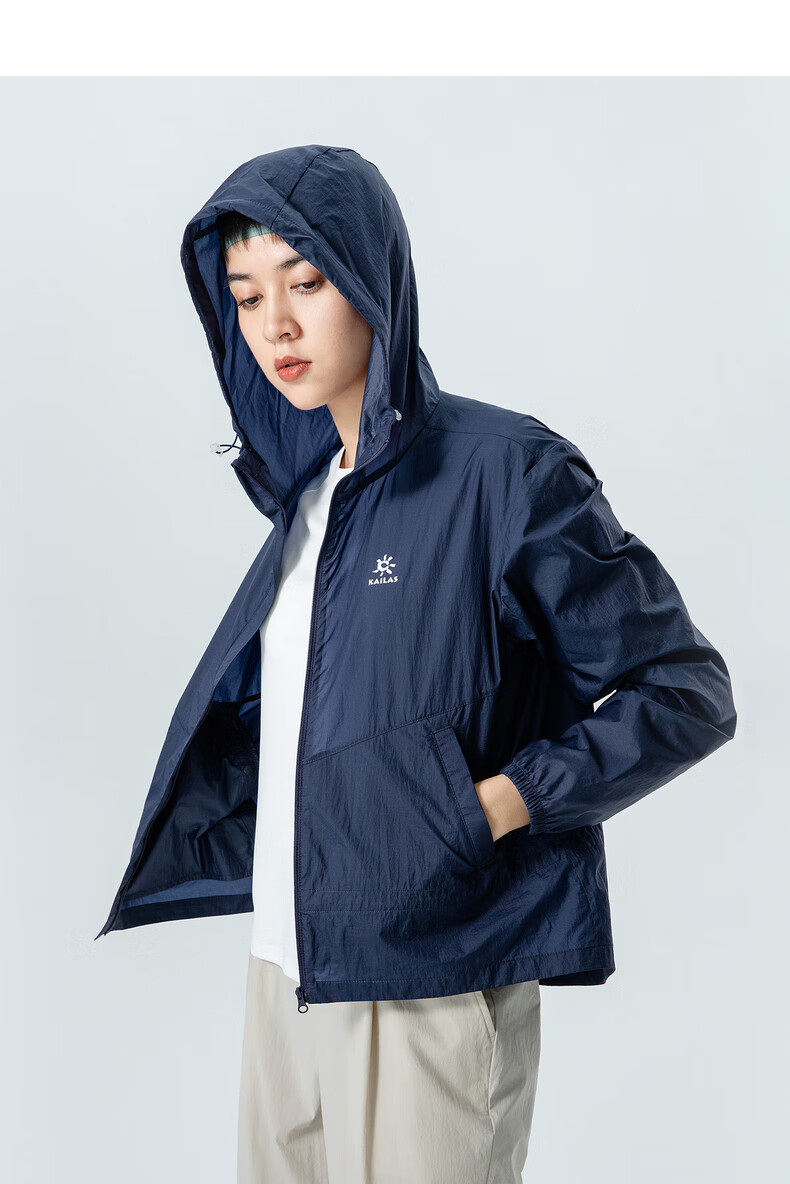 凯乐石轻薄防晒衣女夏季新款透气皮肤风衣户外登山运动防风外套 山樱