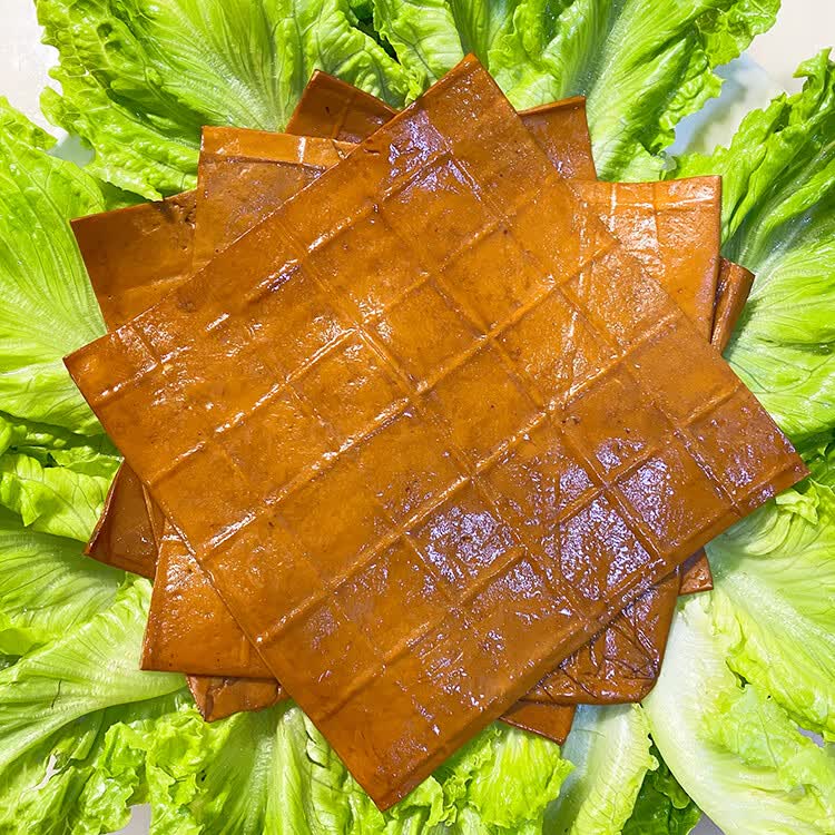 四川广安特产豆干重庆成都烧烤用苕皮腐干鲜卤薄豆皮片装商用 20片【3