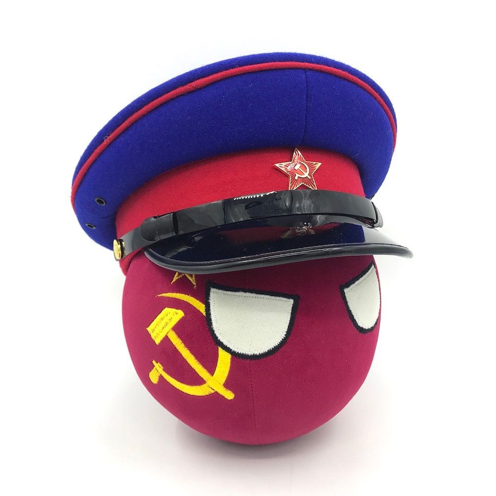 苏联球卫国战争版跳跳球配升级版政委帽波兰球国家球漫画标准版政委帽