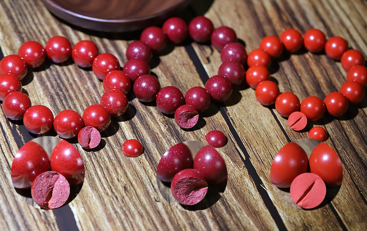 湘西帝王砂朱砂手串天然原石本命年礼物男女饰品礼特级紫金沙手链帝王