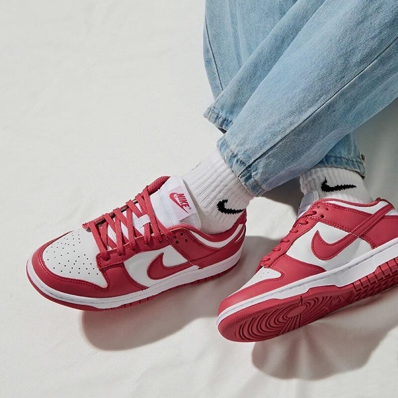 耐克女鞋nikedunklow黑白熊猫潮流海军蓝做旧复古百搭防滑耐磨运动