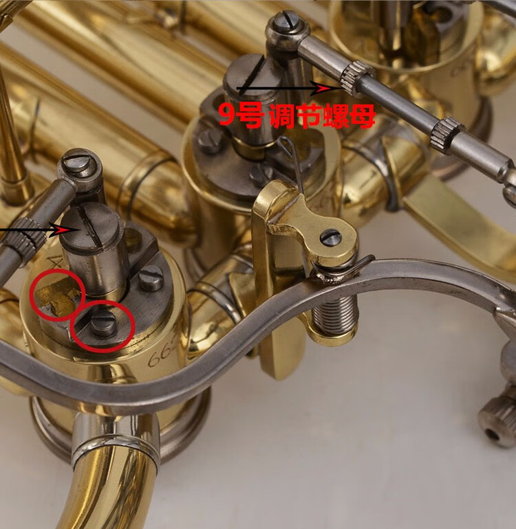 lism圆号扁键次中音号上低音号配件螺丝脚垫垫子弹簧软木号嘴单价拉管