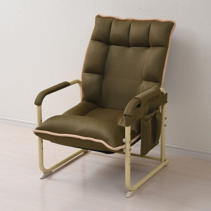 定制老人椅靠背家用看电视座椅舒服折叠椅子防摔老年人坐靠椅躺椅绿色