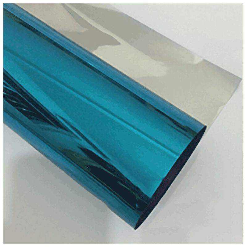 定制单向反光镜面隔热膜防爆膜太阳膜玻璃膜阳台遮光窗户贴纸家用蓝银