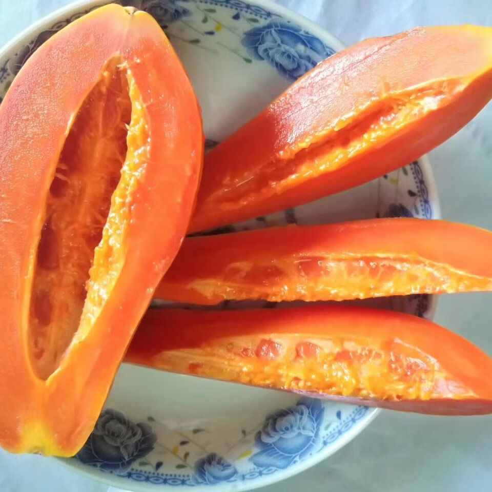 广东特产雷州冰糖红心木瓜树上熟当季热带新鲜水果现摘现发带箱9510斤