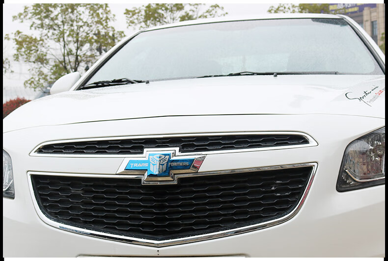 雪佛兰科鲁兹车标贴全新迈锐宝xl科沃兹赛欧3探界者改装饰中网贴黑色