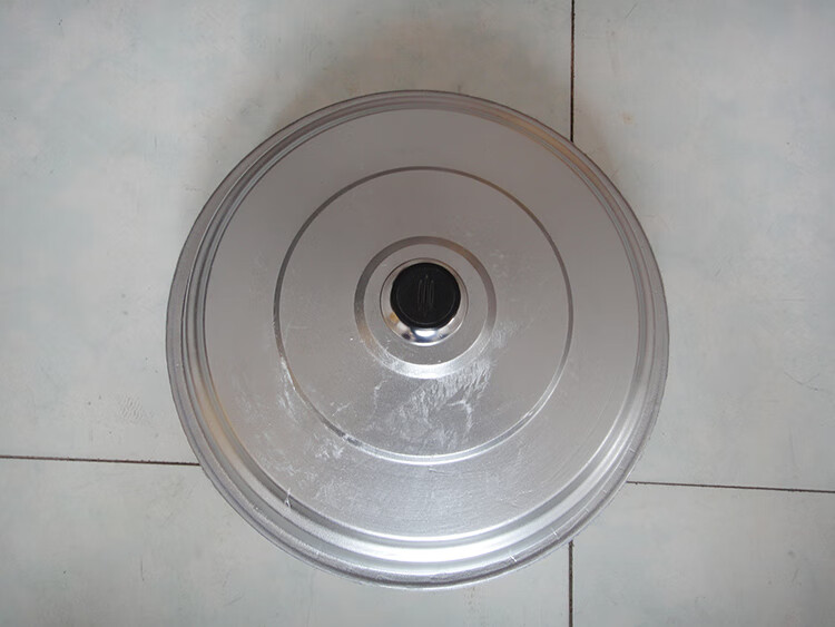 铸造加厚铝锅盖子各式炒锅蒸锅鏊子煎饼锅盖外直径3244厘米铝盖银色