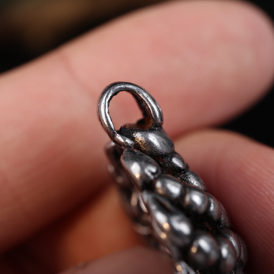 梵隅 藏式天铁托甲忿怒莲师火焰铁蝎随身挂件吊坠民族风手工工艺蝎子