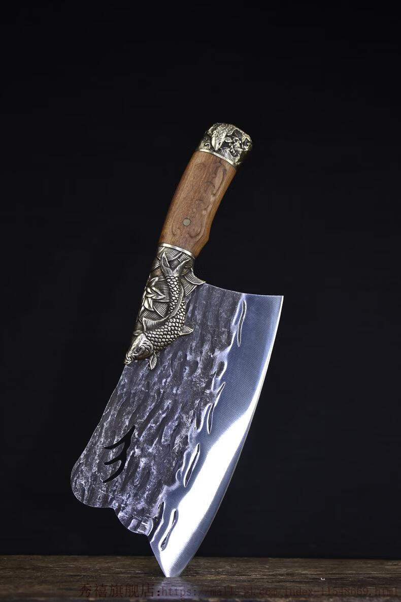 秀禧(xiuxi)剃骨刀猪肉刀斩刀剁刀主厨刀龙泉手工锻打菜刀套装家用斩