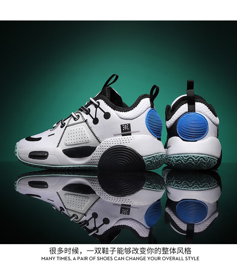 冬季全城9篮球鞋男高帮加绒青少年学生儿童球鞋音速9运动鞋女全黑色