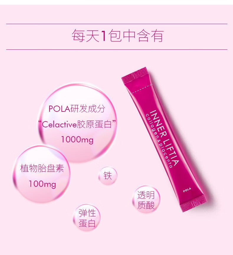 包税胶原蛋白粉 collagen 胶原蛋白 铁 胎盘素美白养颜 90包三月量1盒