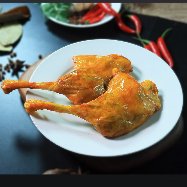 盐焗大鸭腿熟食整箱鸡腿卤味小吃速食零食开袋即食乡巴佬夜宵充饥 盐