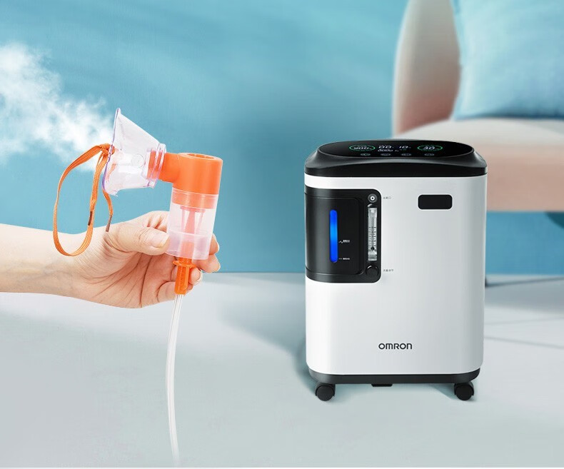 医院推荐欧姆龙omron制氧机家用吸氧机氧气机老人3升高氧浓度933语音