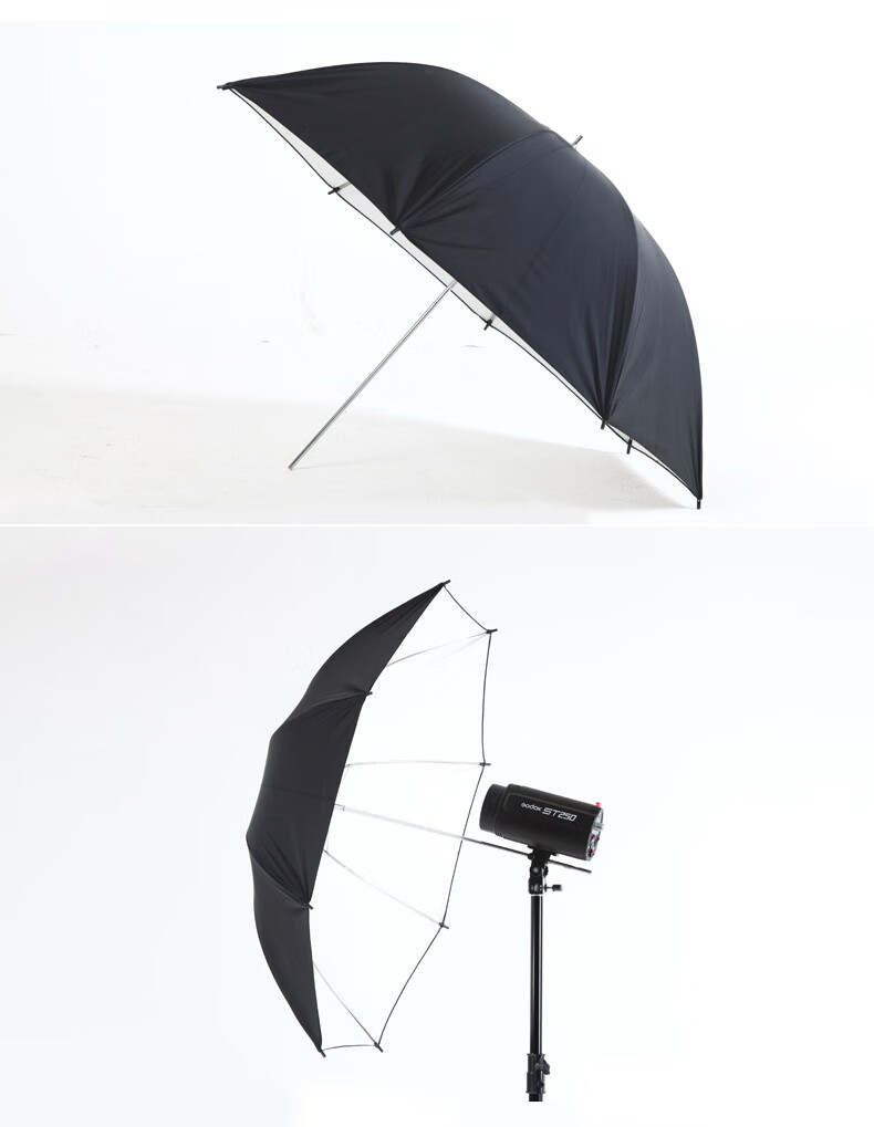 摄影拍照反光伞4043吋外黑内白便携反光伞柔光伞摄影灯人像拍摄机顶灯