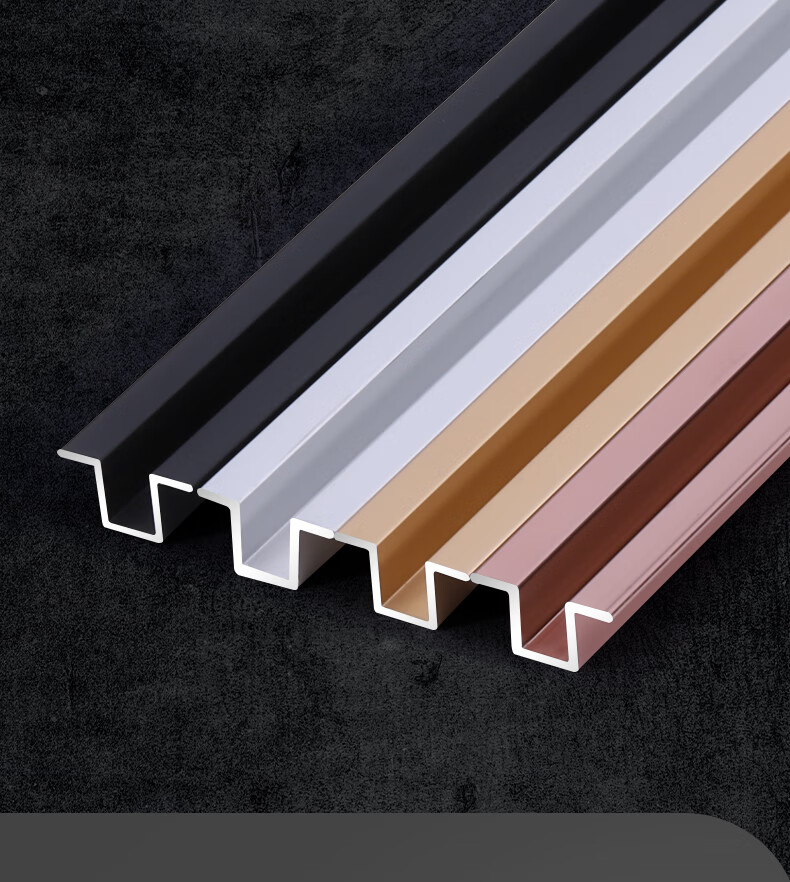 旭矾灶台铝合金卡槽条橱柜铝合金卡槽铝合金几字型u型卡槽条集成护墙