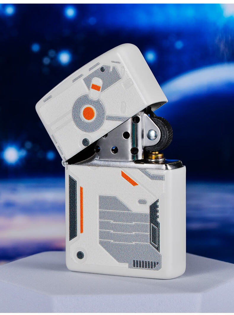 zippo打火机之宝煤油防风火机白哑漆彩印z星领航者z星领航者芯片