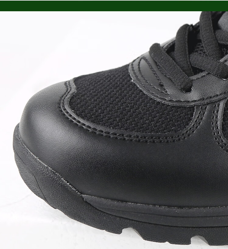 消防作训鞋劳动鞋际华作训鞋鞋跑步鞋真品男运动黑色网眼训练约旦超轻