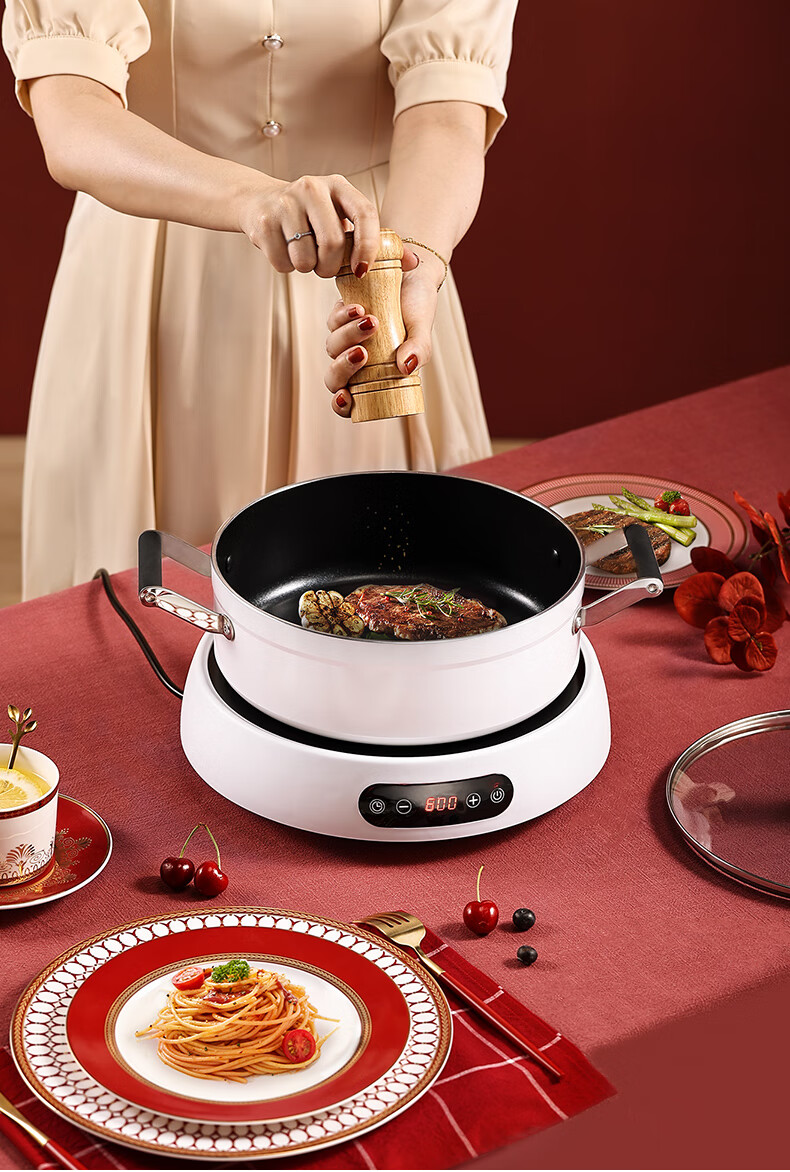 诺洁仕(locus)电陶炉电磁炉多档位大功率火力爆炒不挑锅家用光波炉无