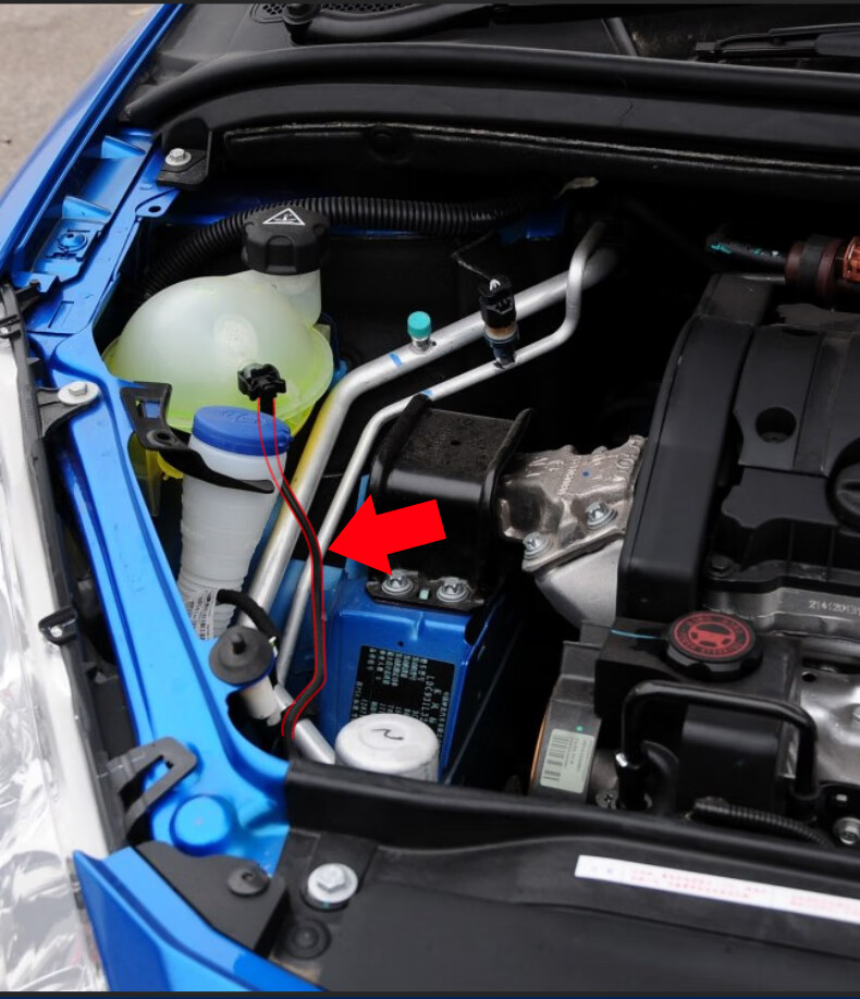 适用于标致206308副水壶水管c5防冻液壶上水管世嘉水箱连接管a款直款