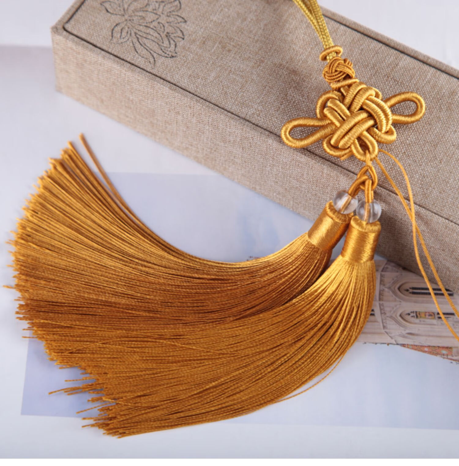 欧凯伦抗皱顺畅中国结流苏穗子双色吊穗车挂包挂民族风汉服吊坠古风