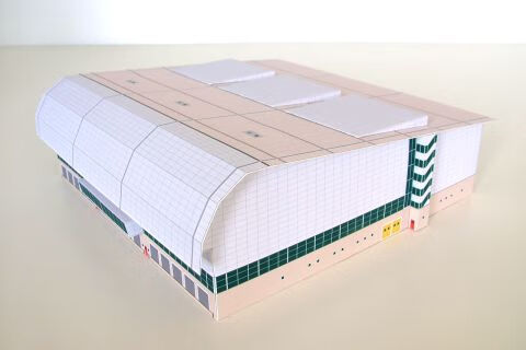 跑道 1:400机场地景机场建筑3d纸模diy手工客机民航飞机机场跑道模型