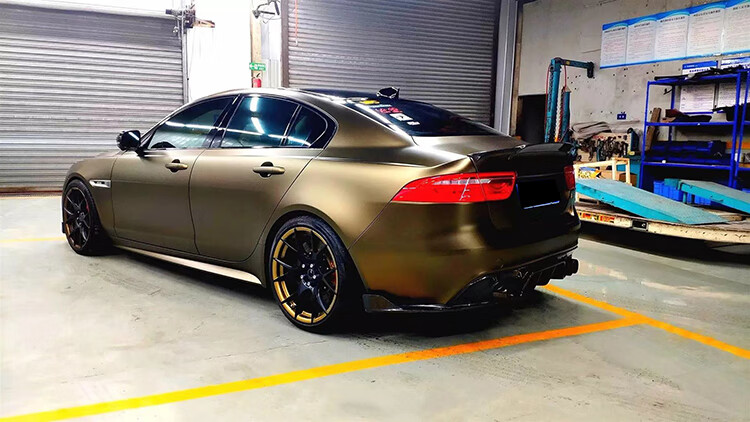 定制适用 捷豹xe/xel/xes改装真碳纤维前唇侧裙后唇后扰流尾翼小包围