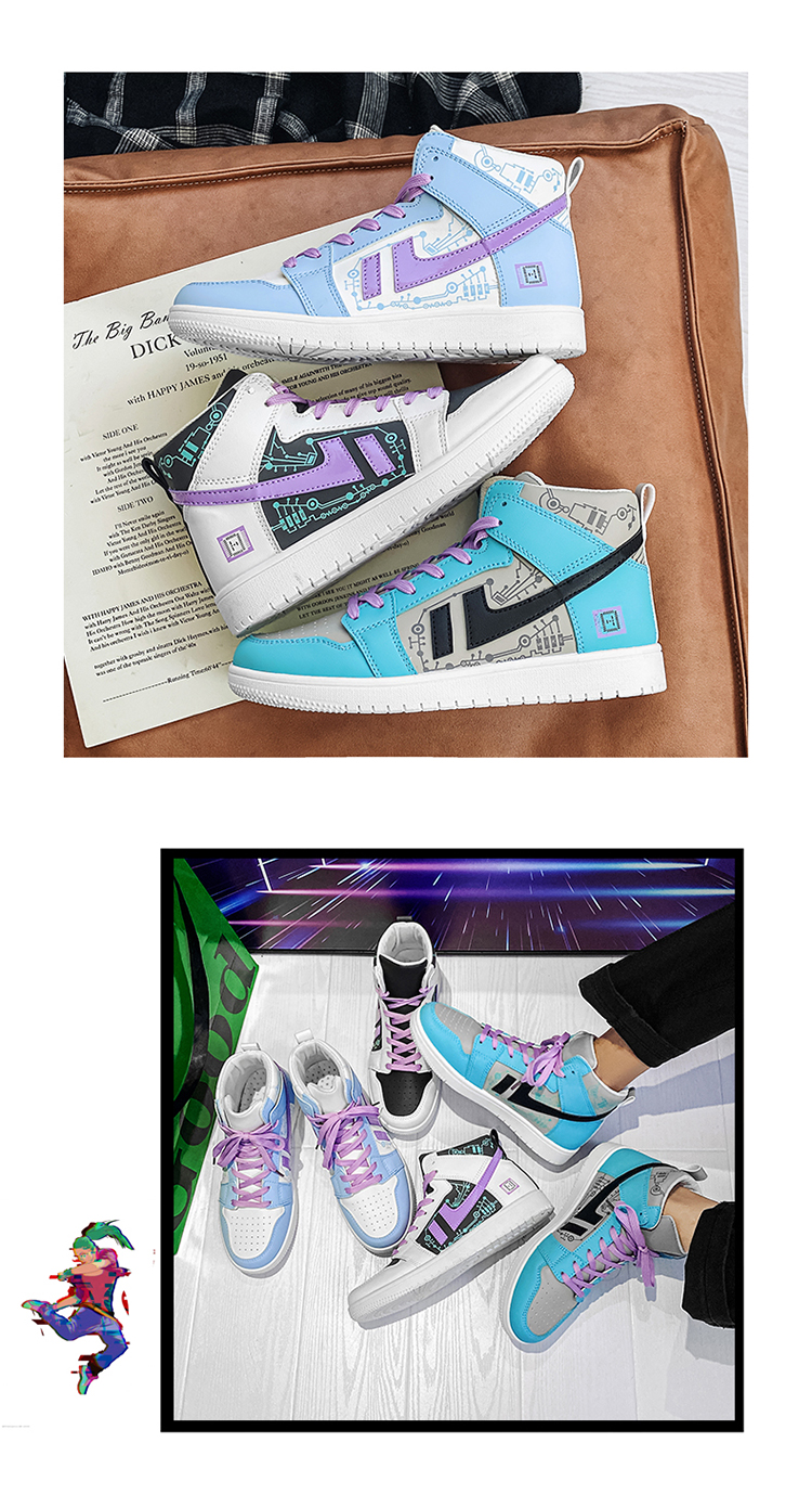 联名款aj空军一号af1男鞋电玩像素高帮秋季运动板鞋小白潮鞋2209灰色