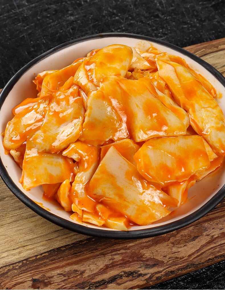 香辣杏鲍菇大袋红油蘑菇小吃即食酱咸菜整箱下饭菜凉拌饭商用 香辣