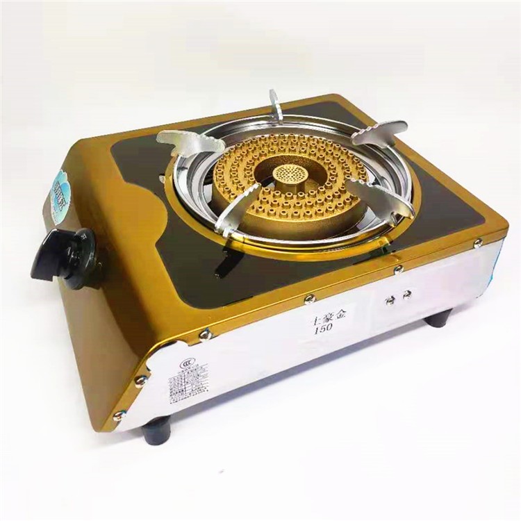 家用电子打火煤气灶液化气煤猛火气灶台老式不锈钢板单灶电子打火燃气