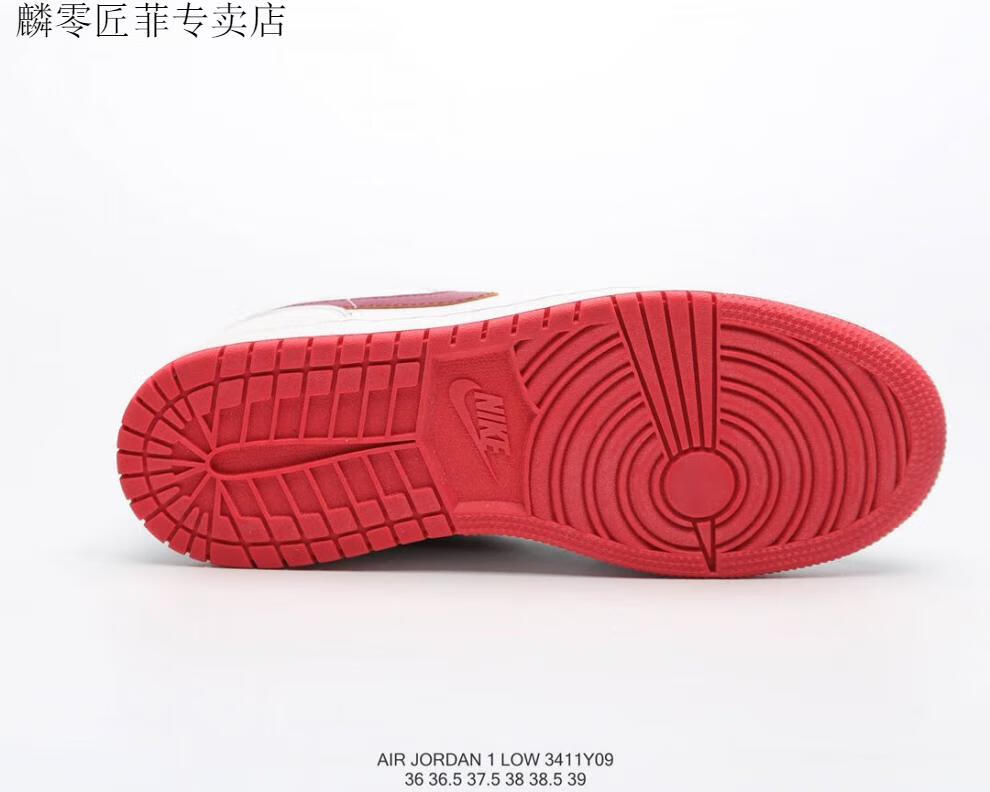 【旗舰官方店】aj白紫情人节限定女鞋low gs白粉桃心低帮板鞋学生校园