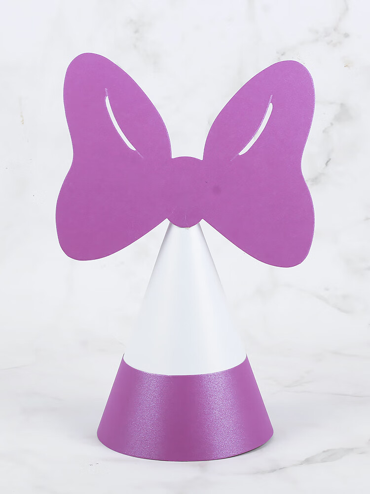 网红生日帽子米老鼠野餐派对装饰头饰拍照道具幼儿园装扮 白底三角形