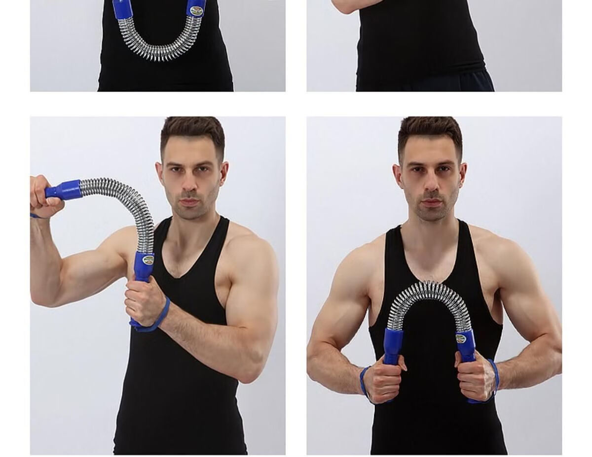 网红款臂力器男30公斤50握力棒健身器材家用训练压力