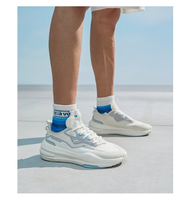 安踏c37科技软底休闲鞋男鞋秋新品跑步鞋舒适减震网面透气运动鞋板鞋