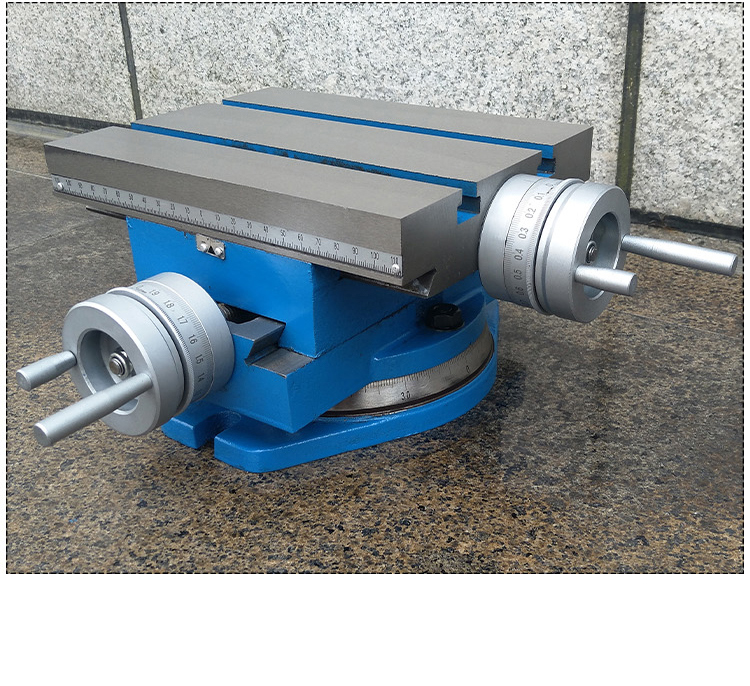 可比例302旋转精密工作台台虎钳台钳钻铣床十字精致工作台302旋转精密