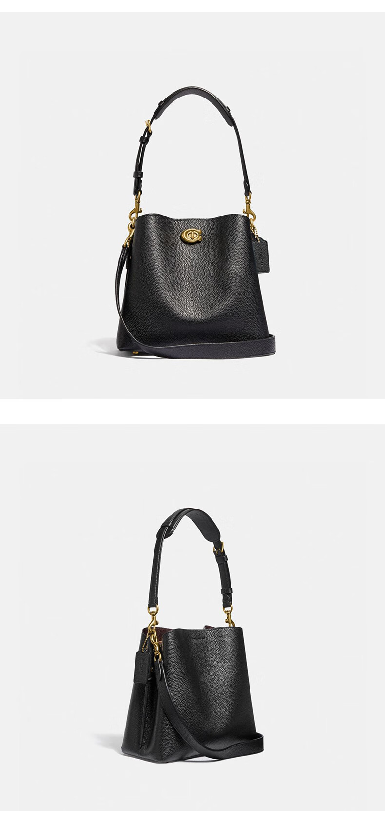 coach蔻驰女包willow系列女士水桶包小号休闲女士手提单肩包c3916b4bk