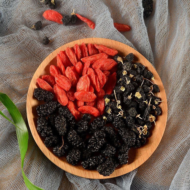 养生桑葚黑枸杞红枸杞红枣干组合茶花果茶男女熬夜肾茶桑葚黑枸杞红枣