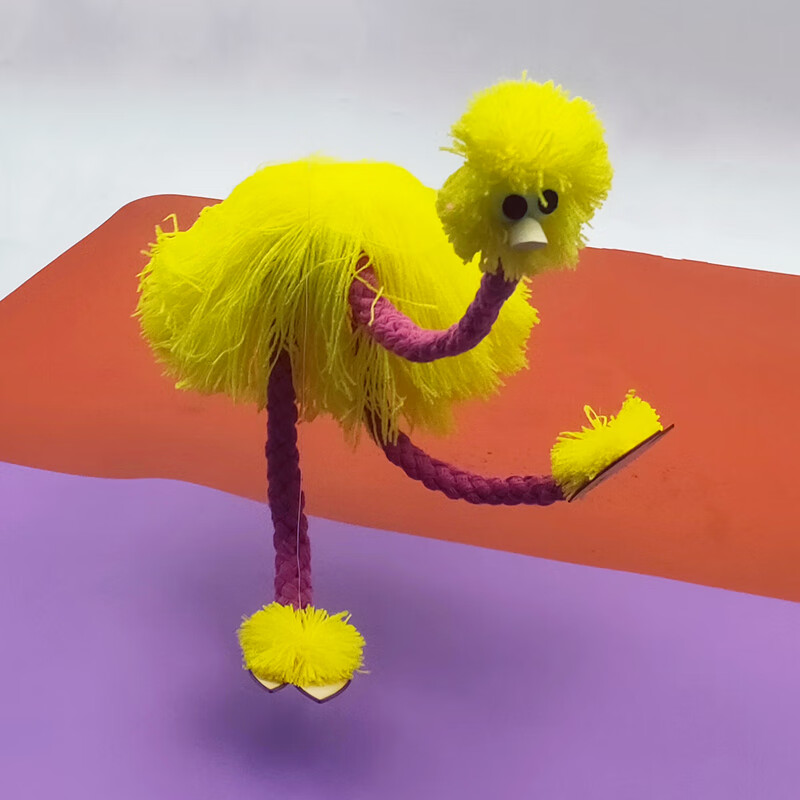 万代网红抖音提线木偶鸵鸟搞笑创意拉线木偶娃娃新奇特玩具提线木玩偶