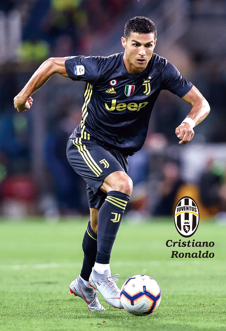 款可狄(kedi)足球球星海报墙贴纸高清墙壁画墙纸宿舍姆巴佩梅西c罗